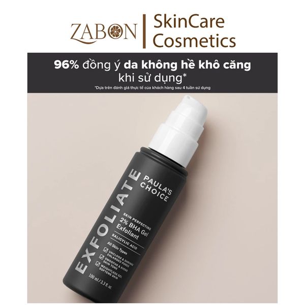 Gel loại bỏ tế bào chết Paula's Choice Skin Perfecting 2% BHA Gel Exfoliant 100ml