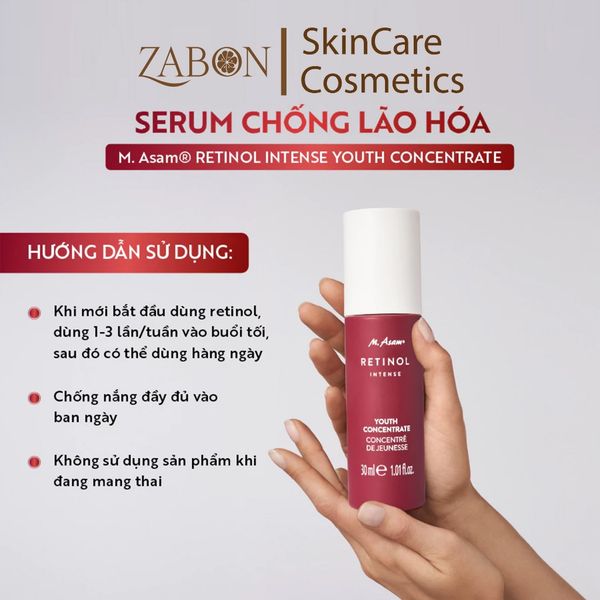 Serum Hỗ Trợ Ngăn Ngừa Lão Hóa M. Asam Retinol Intense Youth Concentrate 30ml