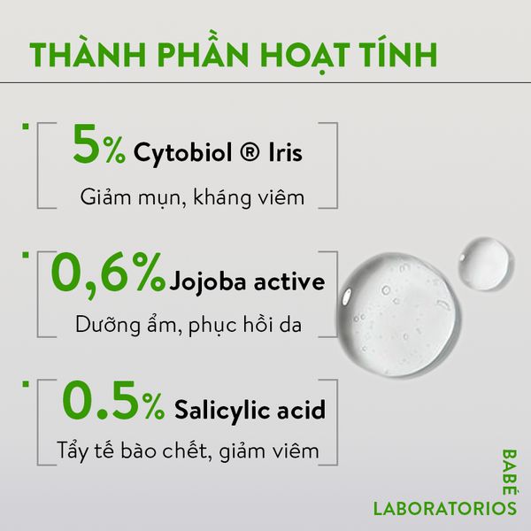 Gel chấm mụn Babe Stop AKN Spot Control Gel 8ml