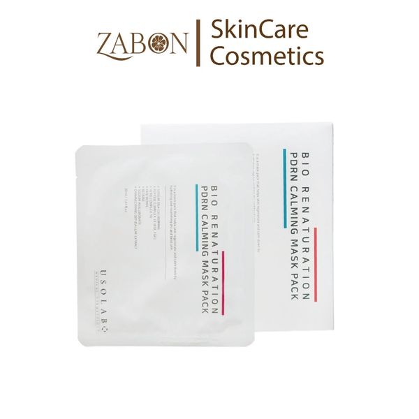 Mặt nạ tế bào gốc USOLAB BIO RENATURATION PDRN CALMING MASK Hộp 10 miếng 30ml