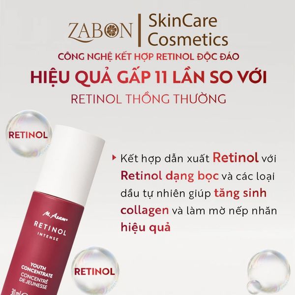 Serum Hỗ Trợ Ngăn Ngừa Lão Hóa M. Asam Retinol Intense Youth Concentrate 30ml