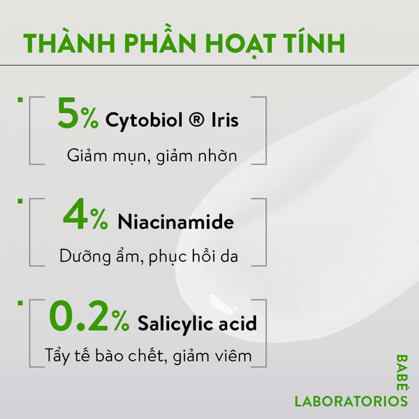 Kem dưỡng ẩm BABE Stop AKN Mattifying Moisturiser kiềm dầu giảm mụn 50ml