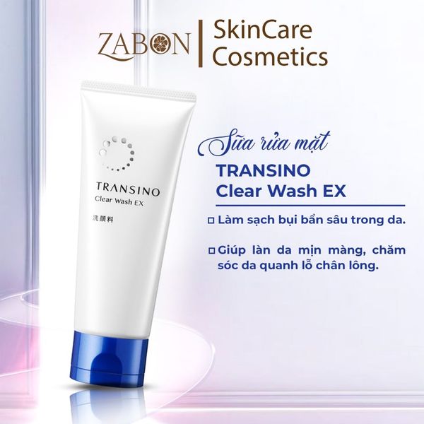 Sữa rửa mặt TRANSINO Clear Wash EX 100g