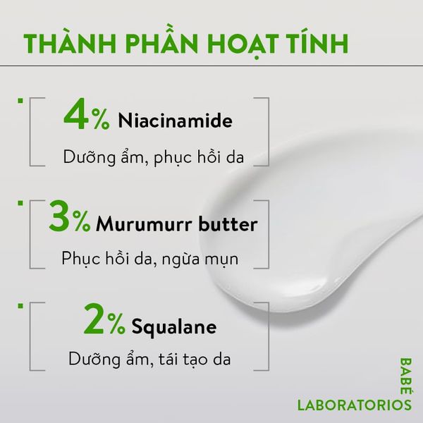 Kem phục hồi ngăn ngừa mụn Babe Stop AKN Repairing Moisturiser 50ml