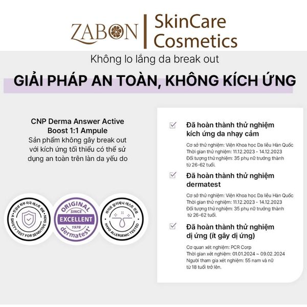 Tinh chất PDRN căng bóng sáng da hỗ trợ tái sinh CNP Derma Answer Active Boost Ampule 15ml/30ml