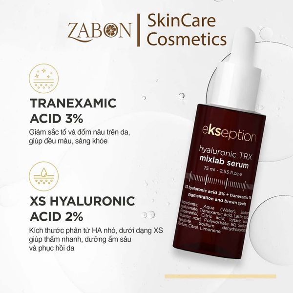 SERUM Cho da sạm nám EKSEPTION HYALURONIC TRX MIXLAB 75ML