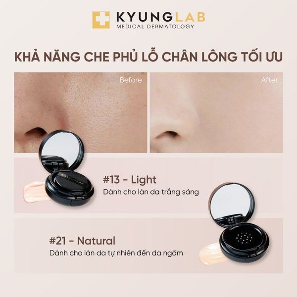 Cushion KyungLab Bio Cover Balm kiềm dầu bền màu che phủ khuyết điểm 15g