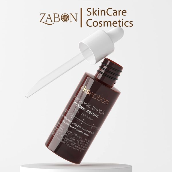 Serum Ekseption Hyaluronic ZnPCA dưỡng ẩm, giúp kiềm dầu, giảm mụn 75ml
