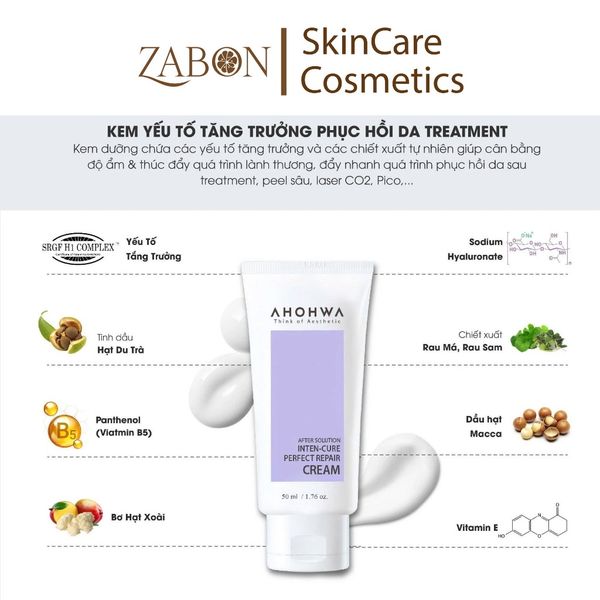 Kem dưỡng phục hồi da AHOHWA Inter-Cure Perfect Repair Cream - 50ml
