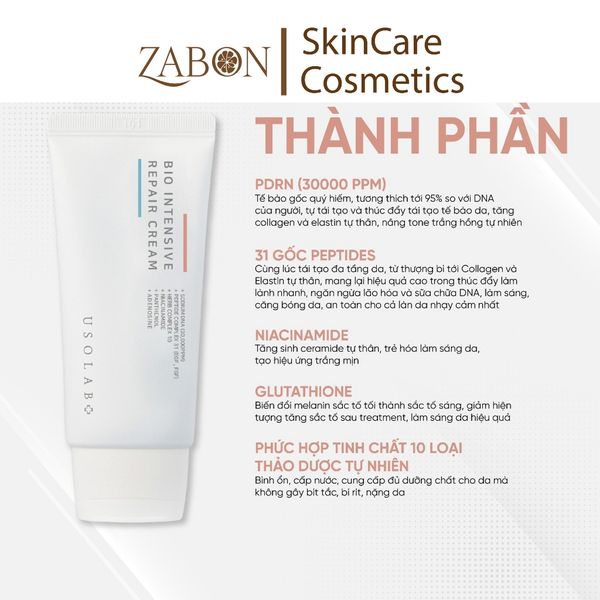 Kem dưỡng tế bào gốc Usolab Bio Renaturation Repair Cream 50ml