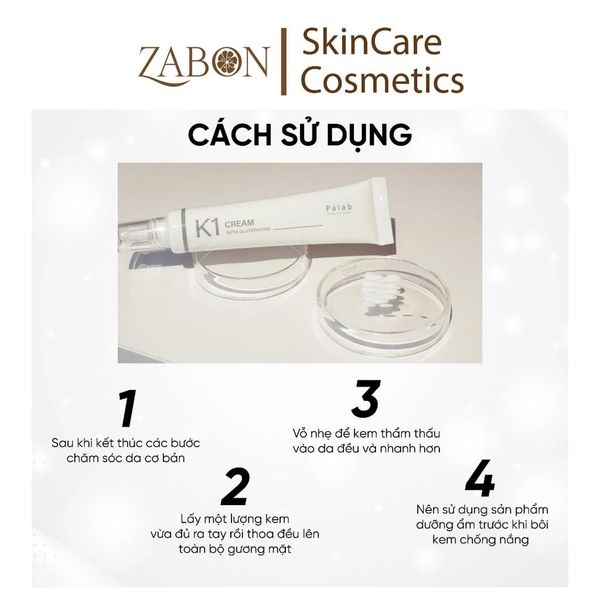 Kem phục hồi giảm đỏ làm dịu da, giảm mao mạch PALAB K1 CREAM 40ml