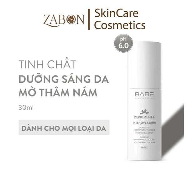 Tinh chất BABE DEPIGMENT+ Intensive Serum dưỡng sáng da và làm mờ vết thâm nám 30ml
