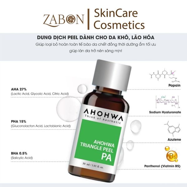 Peel Trắng da Ahohwa Triangle Peel PA (30ml)