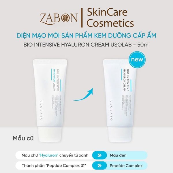 Kem dưỡng Usolab Bio Intensive Hyaluron Cream giúp cấp ẩm cho da 50ml