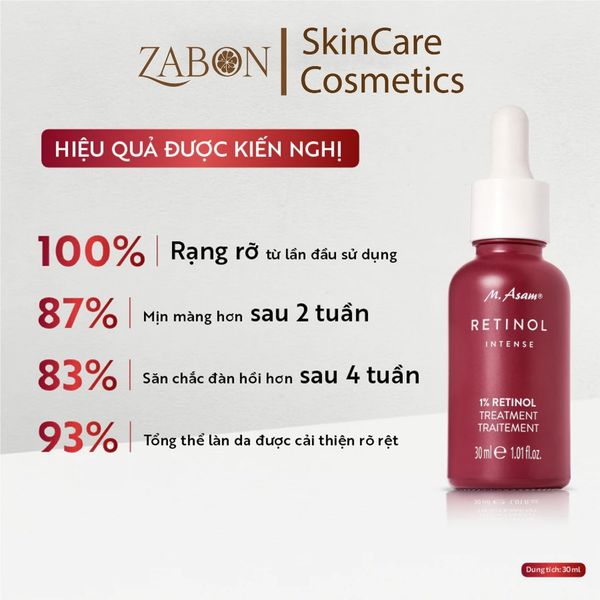 Tinh chất hỗ trợ ngăn ngừa lão hóa M. Asam Retinol Intense 1% Retinol Treatment 30ml