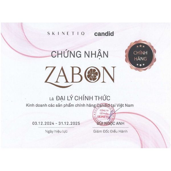 Hoạt chất Retinol 1.0% hỗ trợ cải thiện nền da CANDID 1.0% Retinol Treatment 30ml