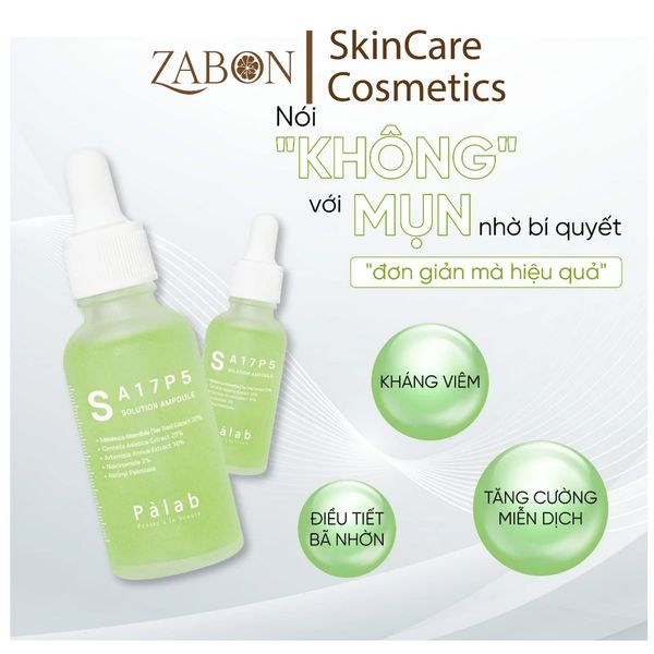 Tinh chất giảm dầu mụn Palab S A17P5 30ML