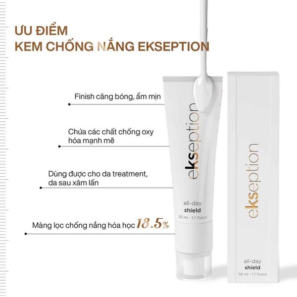 Kem chống nắng kết hợp dưỡng ẩm Ekseption All Day Shield SPF50 50ml