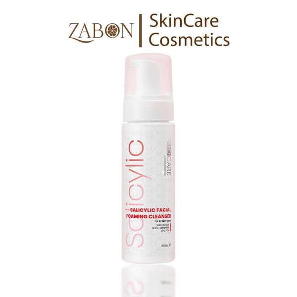 Sữa rửa mặt BHA dạng bọt dành cho da dầu mụn nhạy cảm MD CARE Salicylic Facial Foaming Cleanser 150ml