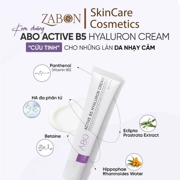 [HSD 04/2026] Kem dưỡng da mặt, kem dưỡng ẩm ABO - Giúp dưỡng ẩm, trắng da, căng bóng da và chống lão hóa 40g