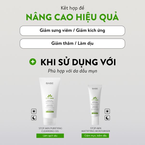 Gel chấm mụn Babe Stop AKN Spot Control Gel 8ml