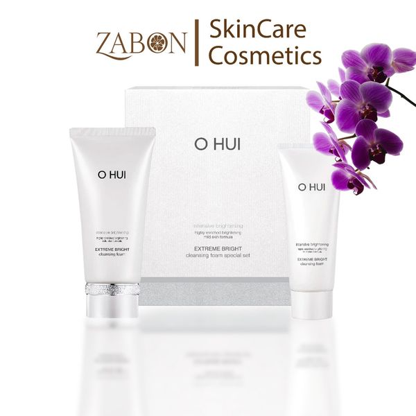 Sữa rửa mặt dưỡng trắng OHUI Extreme Bright Cleansing Foam 160ml + 100ml