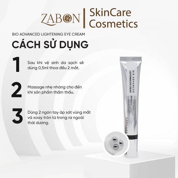 Kem mắt lightening eye cream USOLAB - Giúp cải thiện nếp nhăn và giảm thâm quầng mắt 25ml