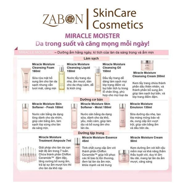 Bộ sữa rửa mặt dưỡng ẩm OHUI Miracle Moisture Cleansing Foam 200ml + 100ml