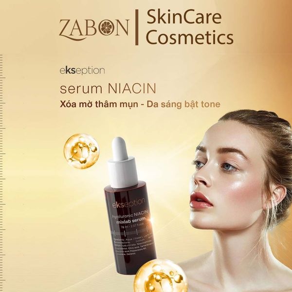 Serum Ekseption Hyaluronic Niacin giảm mụn, giảm thâm, sáng da 75ml