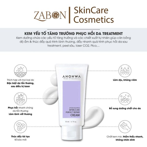 Kem dưỡng phục hồi da AHOHWA Inter-Cure Perfect Repair Cream - 50ml