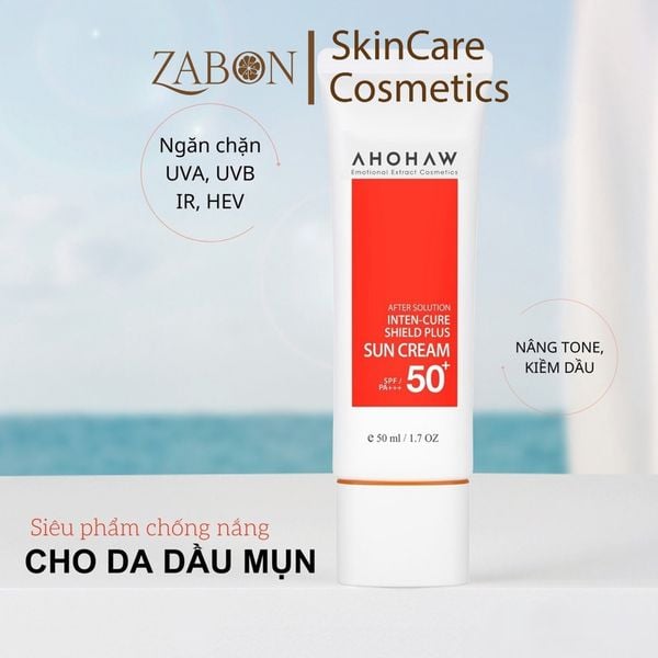 Kem chống nắng AHOHWA SPF 50+/PA+++ Inten-Cure Shield Plus Sun Cream (50gr)