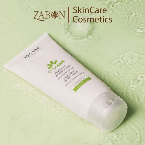Sữa rửa mặt BABE Stop AKN Purifying Cleansing Gel cho da dầu mụn