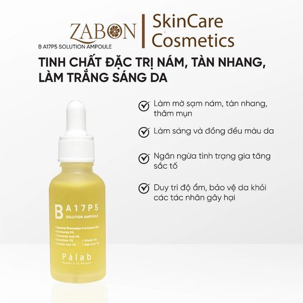 Tinh chất dưỡng sáng da Palab B A17P5 - Giúp mờ thâm, tàn nhang, làm sáng da 30ml
