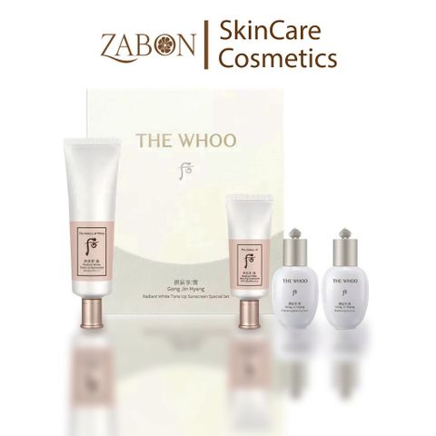 Set Kem chống nắng The Whoo Gongjinhyang Seol Radiant White Tone Up Sunscreen SPF50+,PA++++ 50ml+25ml