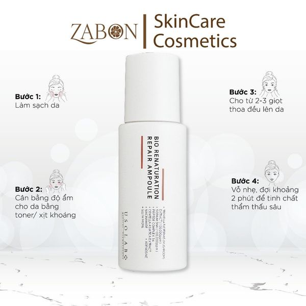 Tinh chất tế bào gốc trắng da, mờ nám, chống lão hóa Usolab Bio Renaturation Repair Ampoule 50ml