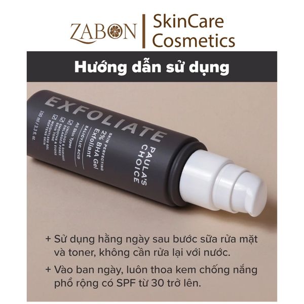 Gel loại bỏ tế bào chết Paula's Choice Skin Perfecting 2% BHA Gel Exfoliant 100ml