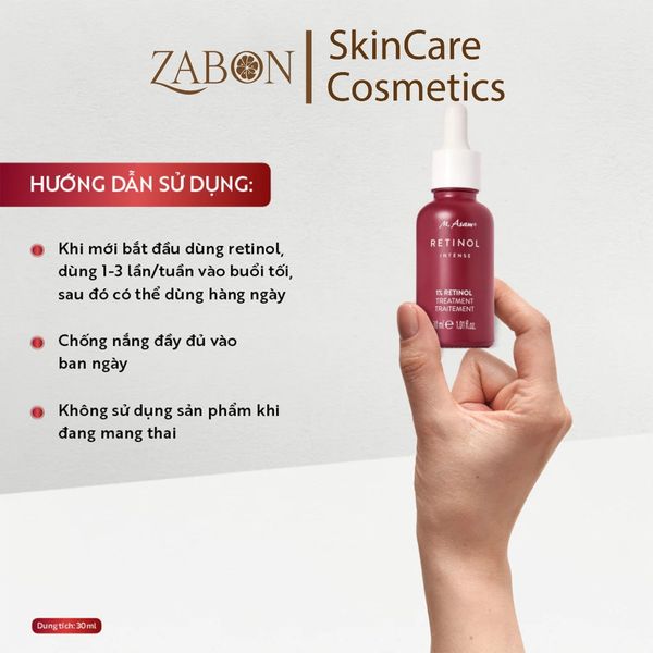 Tinh chất hỗ trợ ngăn ngừa lão hóa M. Asam Retinol Intense 1% Retinol Treatment 30ml