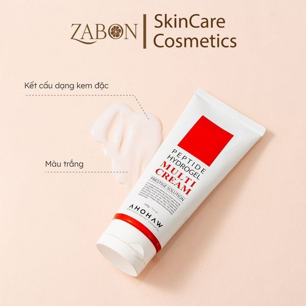 Kem dưỡng căng bóng - phục hồi - cải thiện nếp nhăn AHOHWA Peptide Hydrogel Multi Cream 80g