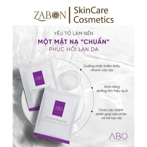 Mặt nạ cấp ẩm ABO - Giúp dưỡng ẩm, trắng da, căng bóng da và chống lão hóa 1 miếng x 25ml