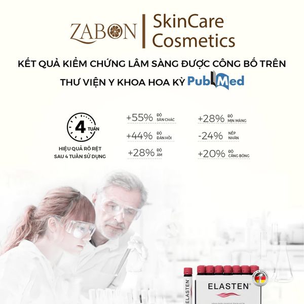 Collagen Elasten Hộp 28 ống x 25ml - Giúp Da Căng Mịn, Chống Lão Hóa, Tóc Chắc Khỏe