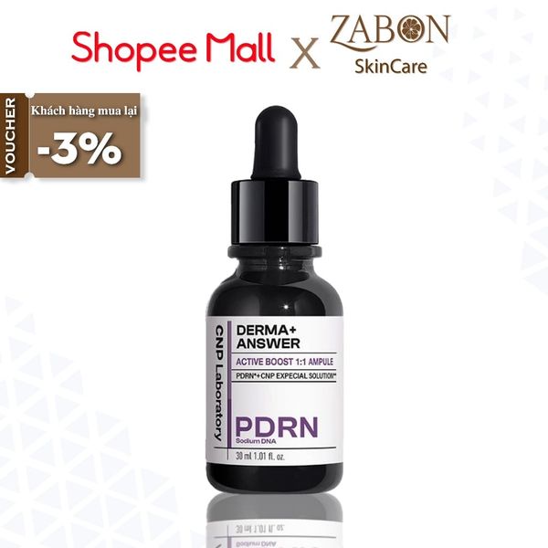 Tinh chất PDRN căng bóng sáng da hỗ trợ tái sinh CNP Derma Answer Active Boost Ampule 15ml/30ml