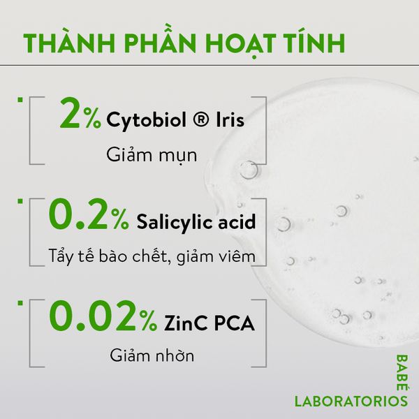 Sữa rửa mặt BABE Stop AKN Purifying Cleansing Gel cho da dầu mụn