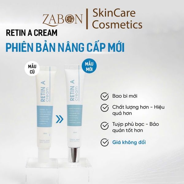 USOLAB RETIN A 2.0 trẻ hóa, căng bóng, sáng da, giảm mụn Tuýp 30G