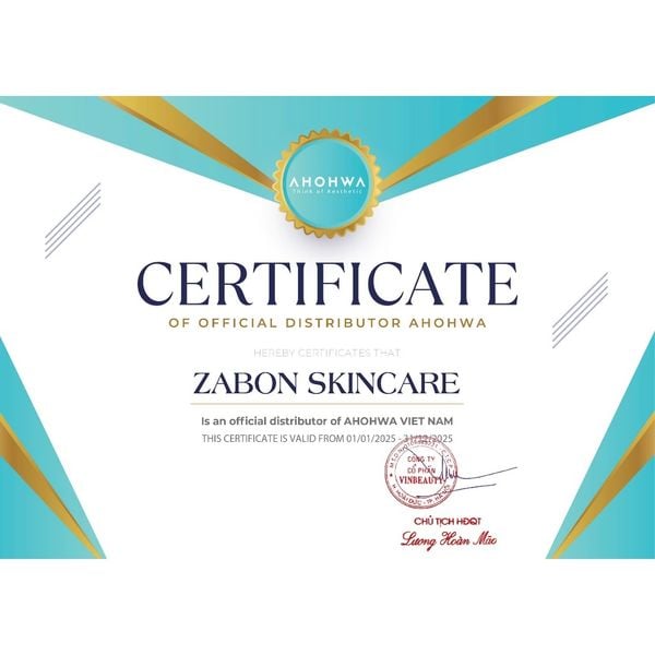 Tế bào gốc tái tạo & phục hồi da mụn Ahohwa Azulene Calming Ampoule - Hộp 8 lọ x 5ml