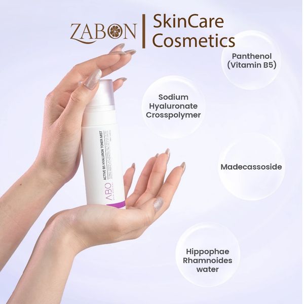 [HSD 02/2026] Xịt khoáng 2in1 B5 HYALURON TONER MIST ABO Giúp cấp ẩm, căng bóng da, phục hồi da và chống lão hóa 100ml