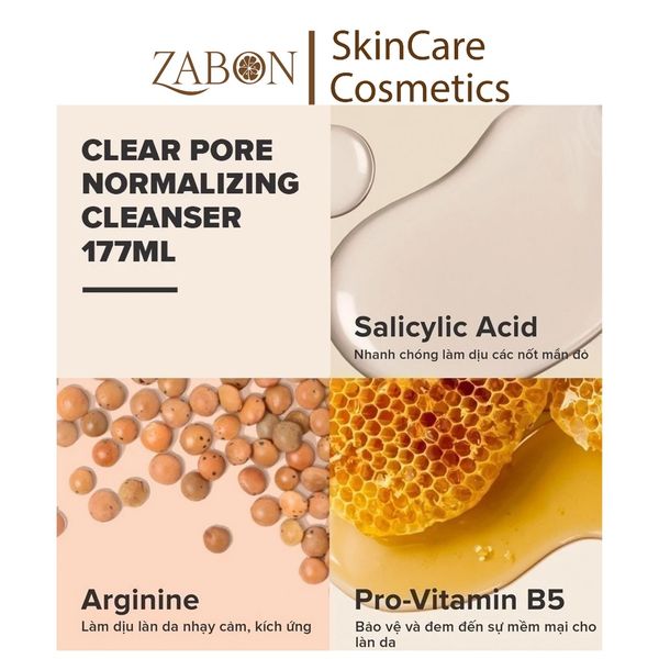 Sữa rửa mặt ngăn ngừa mụn Paula’s Choice Clear Pore Normalizing Cleanser 177ml