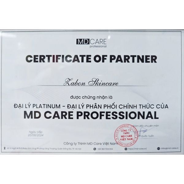 Sữa rửa mặt dạng gel sạch sâu và tẩy tế bào chết nhẹ nhàng MD CARE Mandelic Acid 5% Gel Cleanser 30ml