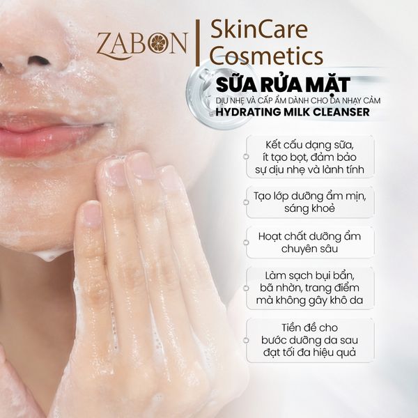 Sữa rửa mặt dịu nhẹ và cấp ẩm dành cho da nhạy cảm MD CARE Hydrating Milk Cleanser 200ml