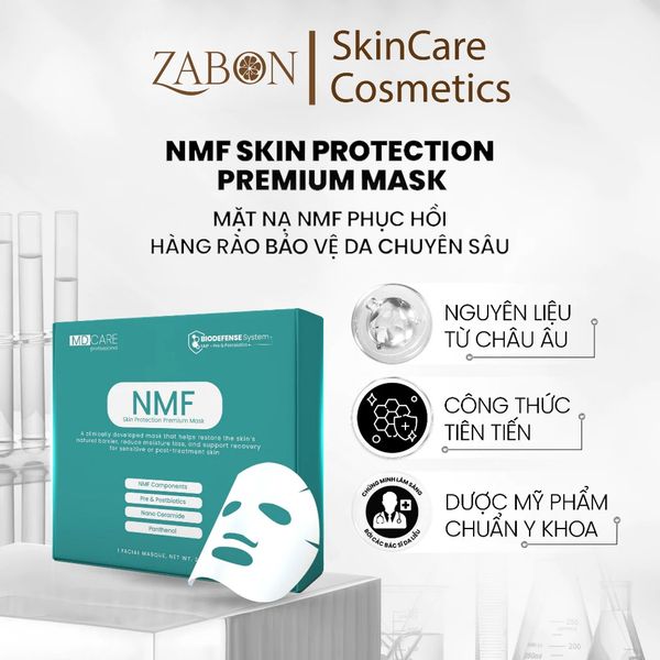 Mặt nạ cấp ẩm, cân bằng lợi khuẩn, phục hồi hàng rào bảo vệ da MD CARE NMF SKIN Protection Premium Mask 23gr