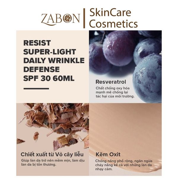 Kem chống nắng đa năng Paula’s Choice SuperLight Daily Wrinkle Defense SPF30 60ml